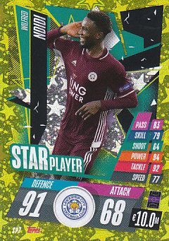 Wilfred Ndidi Leicester City 2020/21 Topps Match Attax CL Star Players #SP07